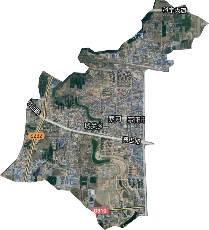 索河街道衛星圖