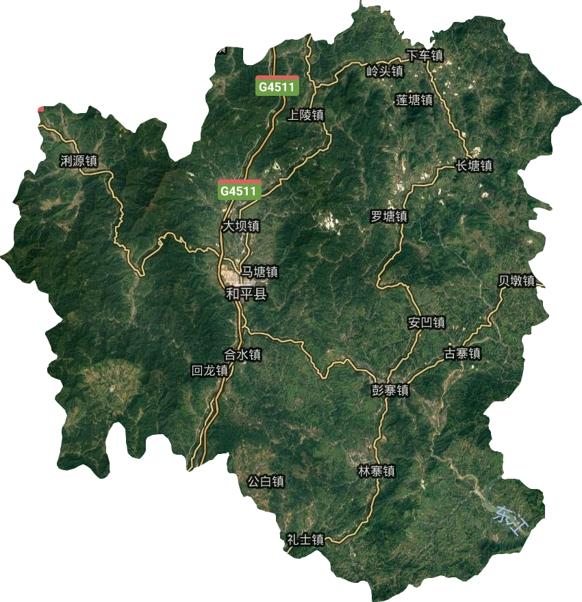 和平縣衛(wèi)星圖