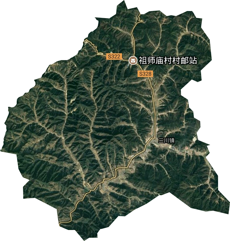 三川鎮(zhèn)衛(wèi)星圖