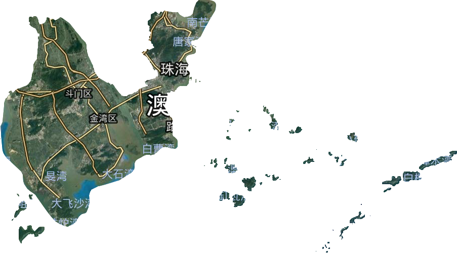 珠海市衛星圖