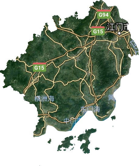 江門市衛星圖