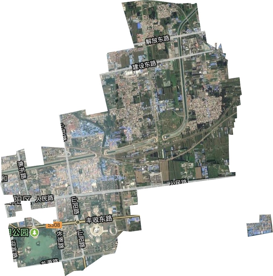 新城街道衛星圖