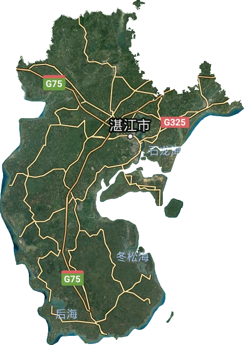 湛江市衛(wèi)星圖
