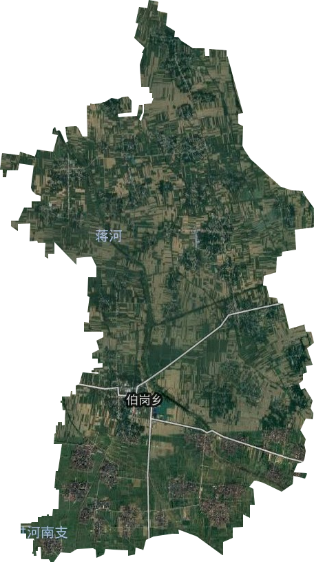 伯崗鄉衛星圖