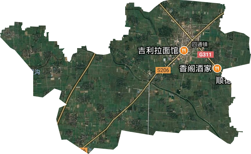 四通鎮衛星圖