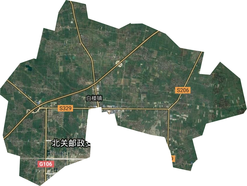 白樓鎮衛星圖