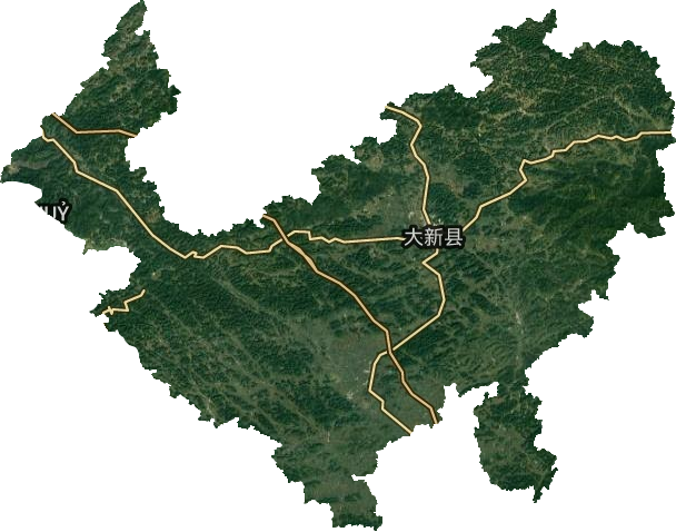 大新縣衛星圖