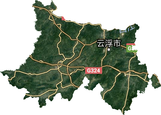 云浮市衛星圖