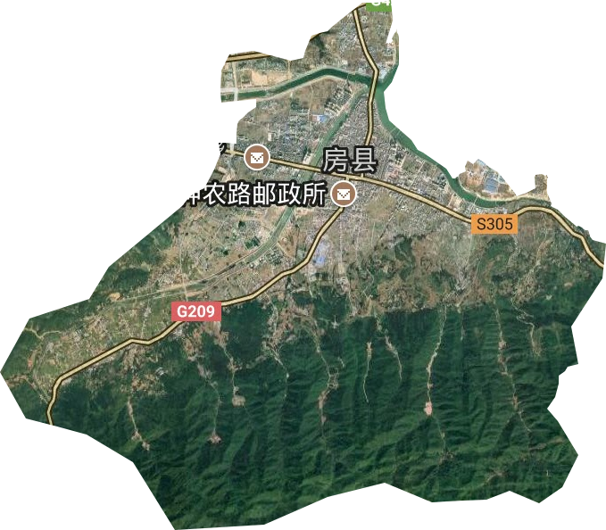 城關鎮衛星圖