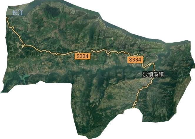 沙鎮溪鎮衛星圖