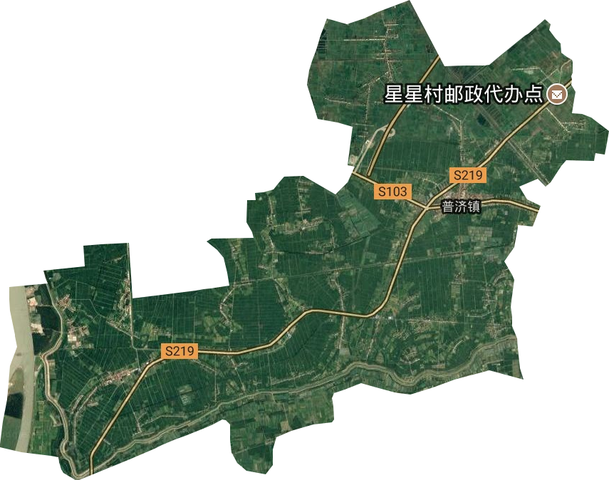 普濟(jì)鎮(zhèn)衛(wèi)星圖