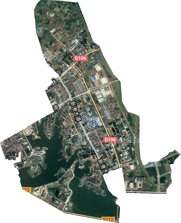 黃岡經濟開發區衛星圖