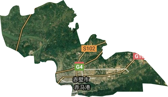 赤馬港街道衛星圖