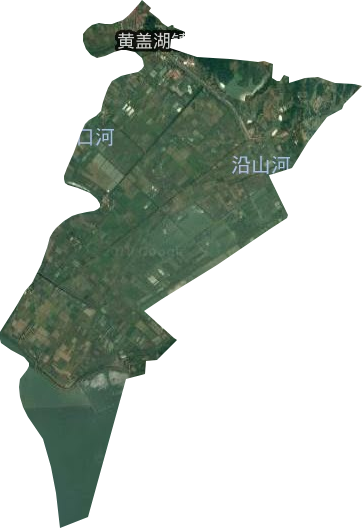 黃蓋湖鎮衛星圖