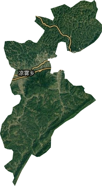 涼霧鄉衛星圖