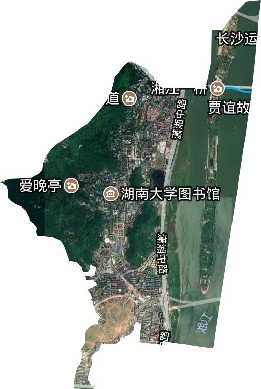 桔子洲街道衛星圖