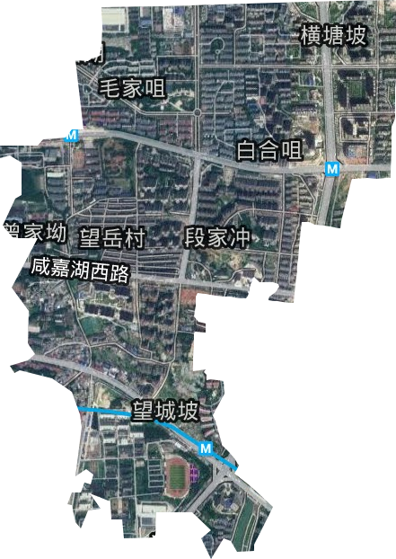 咸嘉湖街道衛星圖