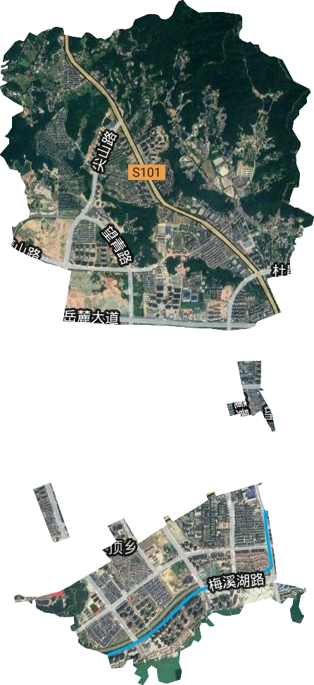 天頂街道衛星圖