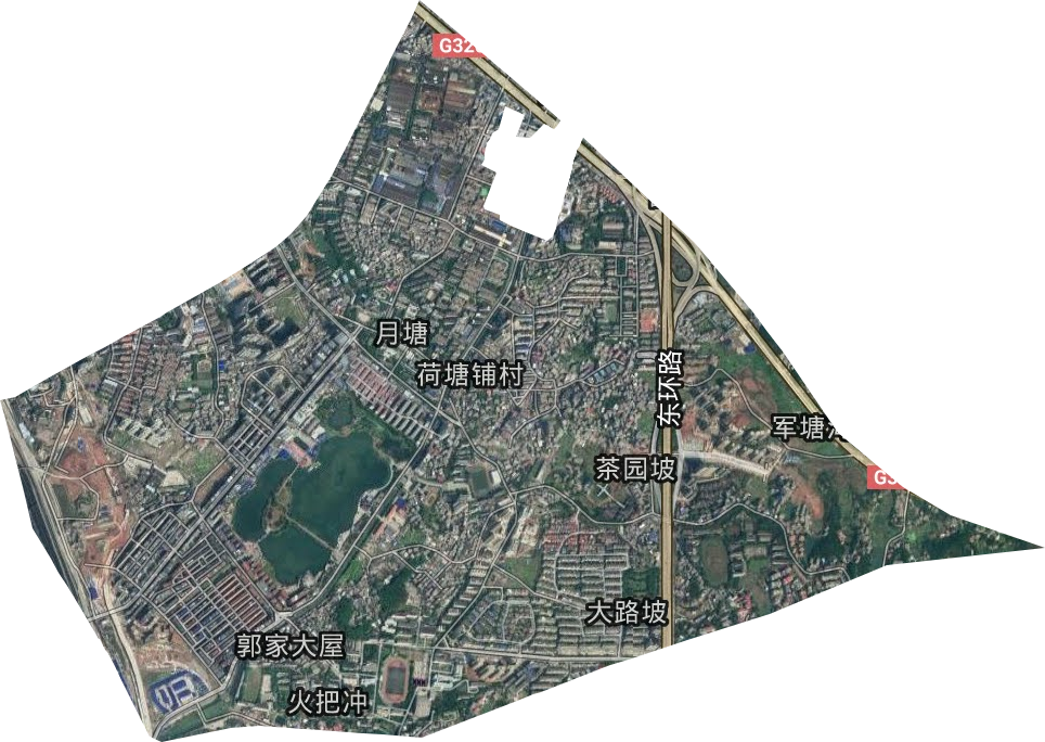 月塘街道衛星圖