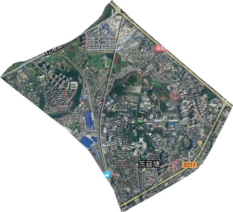 茨菇塘街道衛星圖