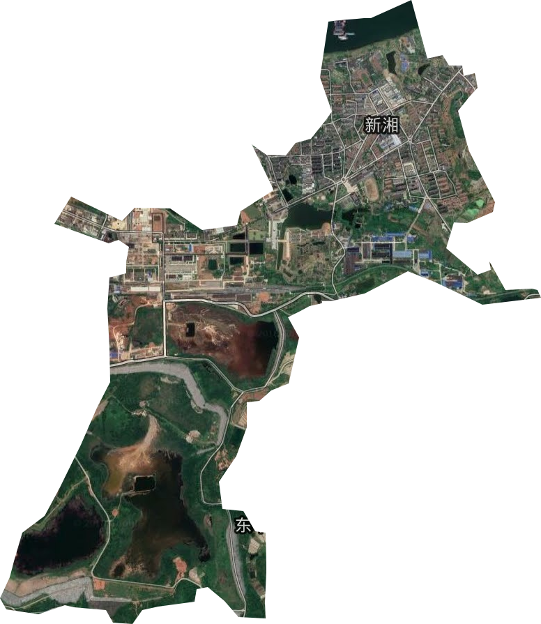 新湘街道衛星圖