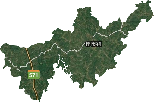 柞市鎮衛星圖