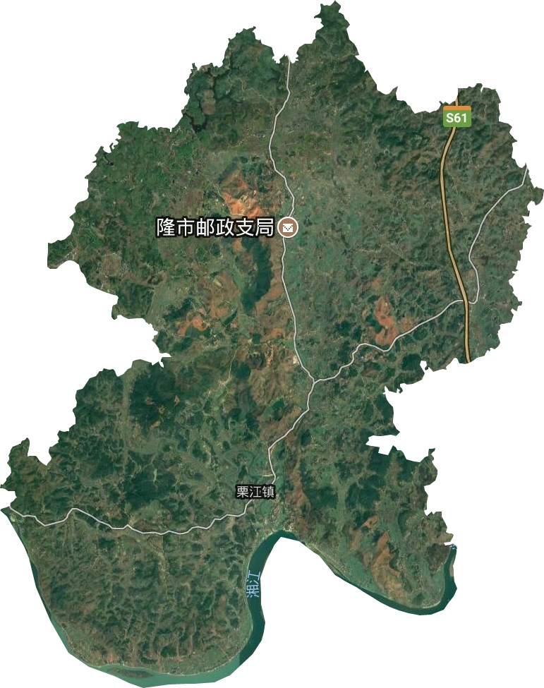 栗江鎮衛星圖