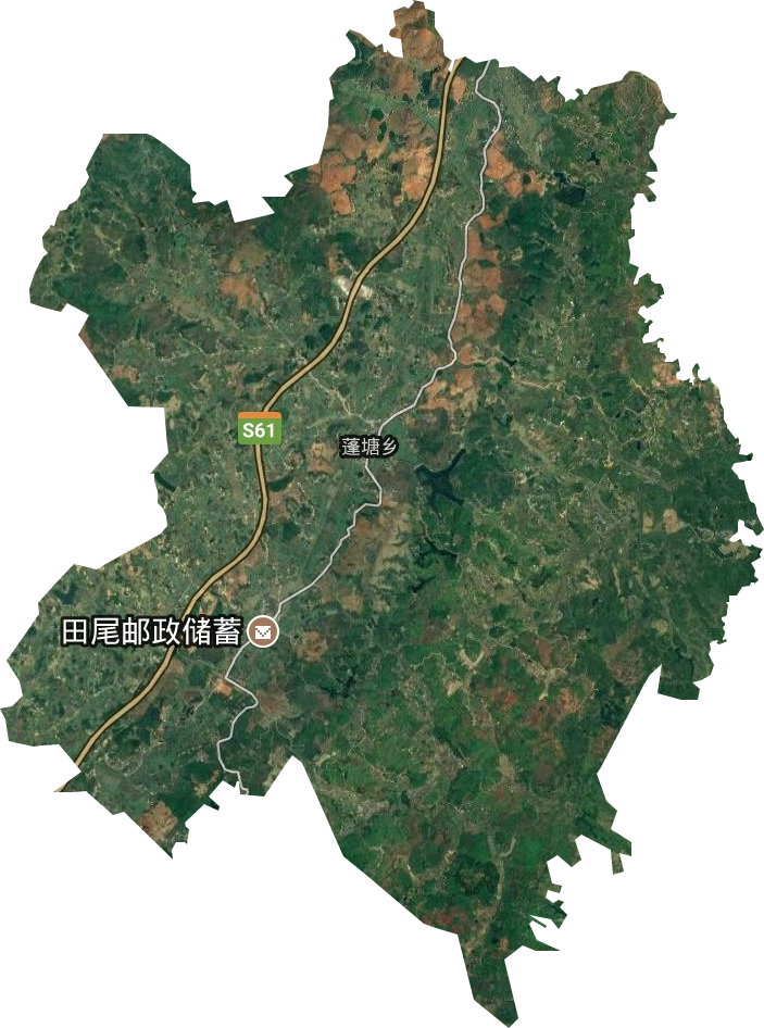 蓬塘鄉衛星圖