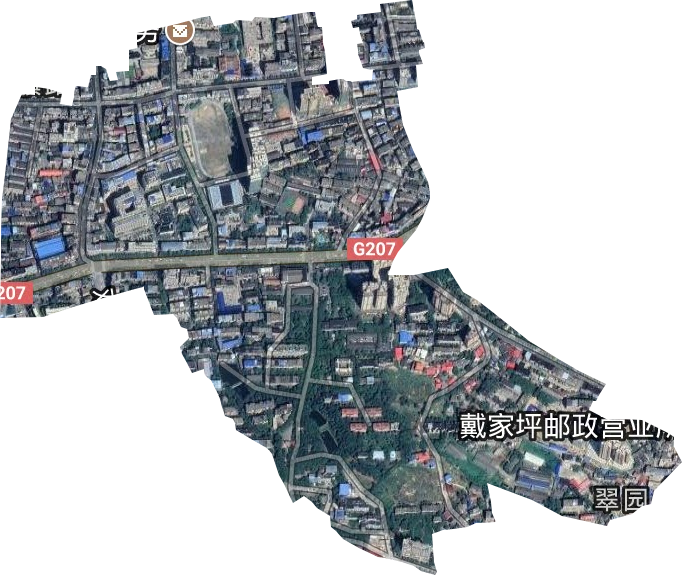紅旗路街道衛星圖