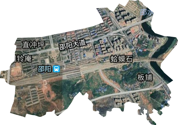 火車(chē)南站街道衛(wèi)星圖