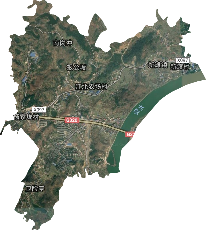 新灘鎮街道衛星圖
