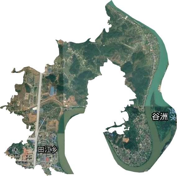 田江鄉衛星圖
