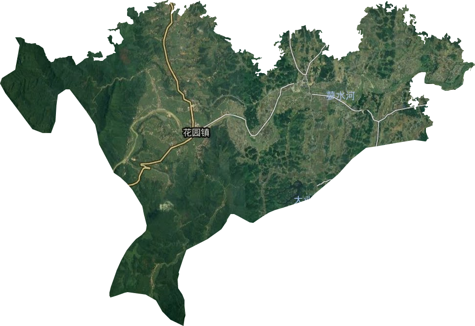花園鎮衛星圖