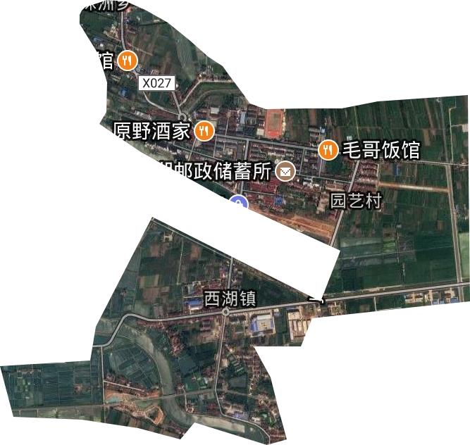 西湖鎮衛星圖