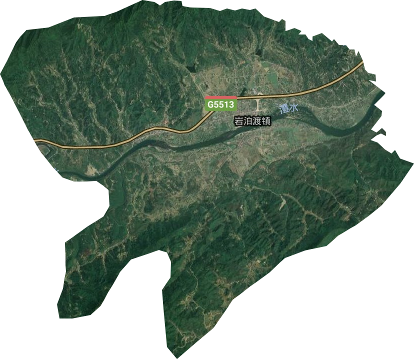 巖泊渡鎮(zhèn)衛(wèi)星圖