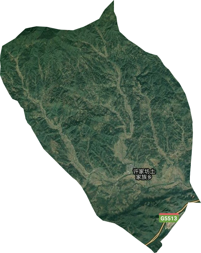 許家坊土家族鄉衛星圖