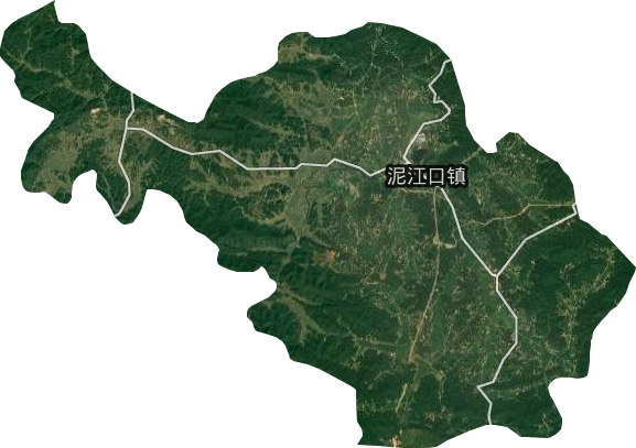 泥江口鎮衛星圖