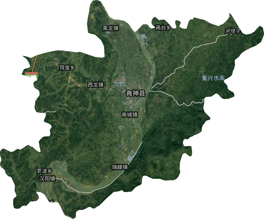 青神縣衛星圖