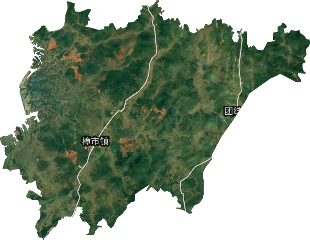 樟市鎮(zhèn)衛(wèi)星圖