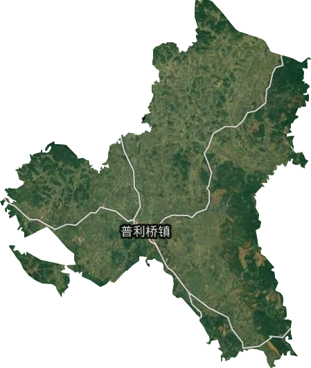 普利橋鎮衛星圖
