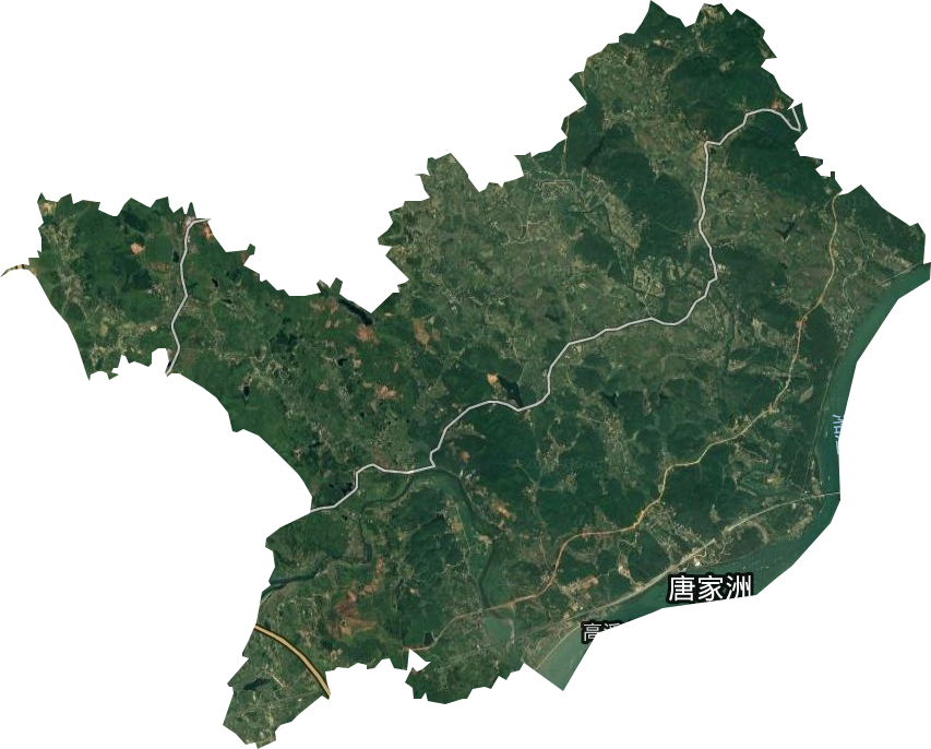 高溪市鎮衛星圖