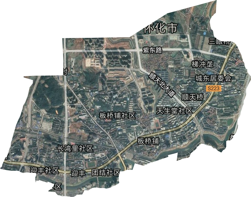 迎豐街道衛星圖