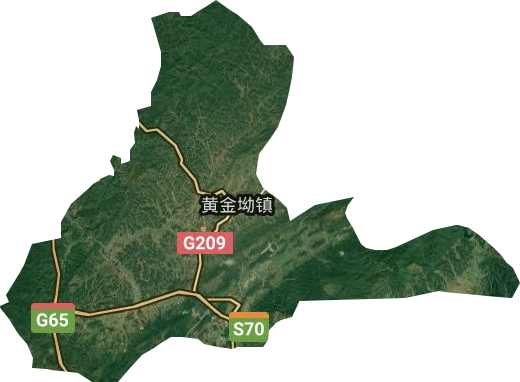 黃金坳鎮衛星圖