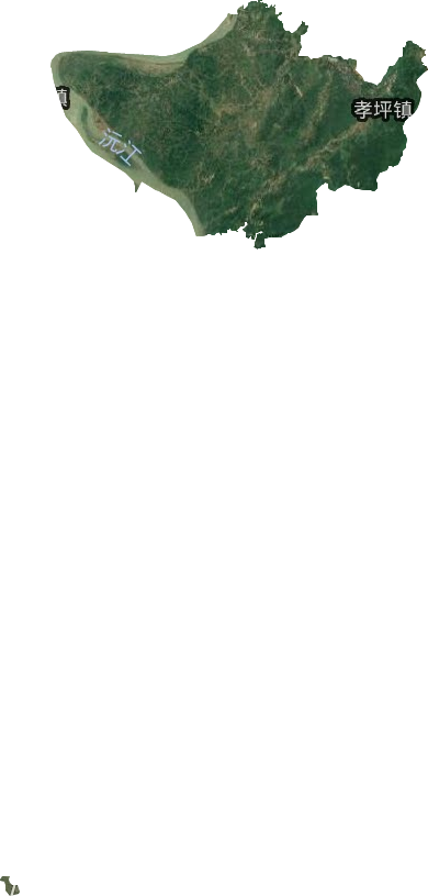 孝坪鎮衛星圖