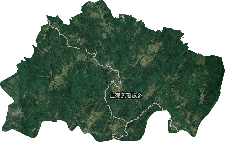 上蒲溪瑤族鄉衛星圖