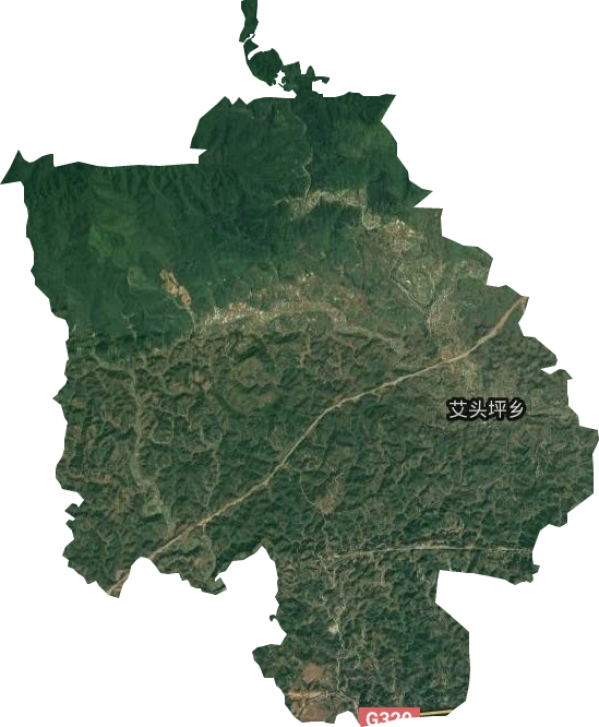 艾頭坪鄉衛星圖
