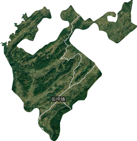 田坪鎮衛星圖
