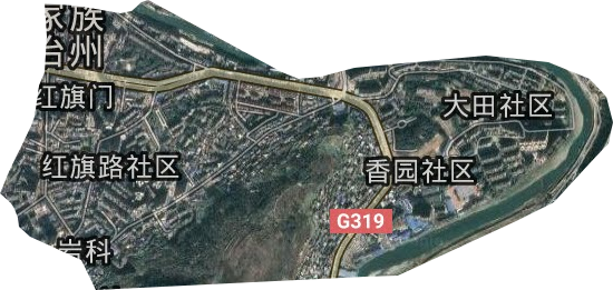紅旗門街道衛(wèi)星圖
