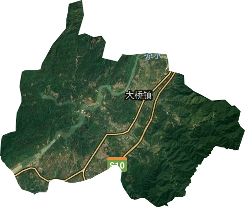 大橋鎮衛星圖