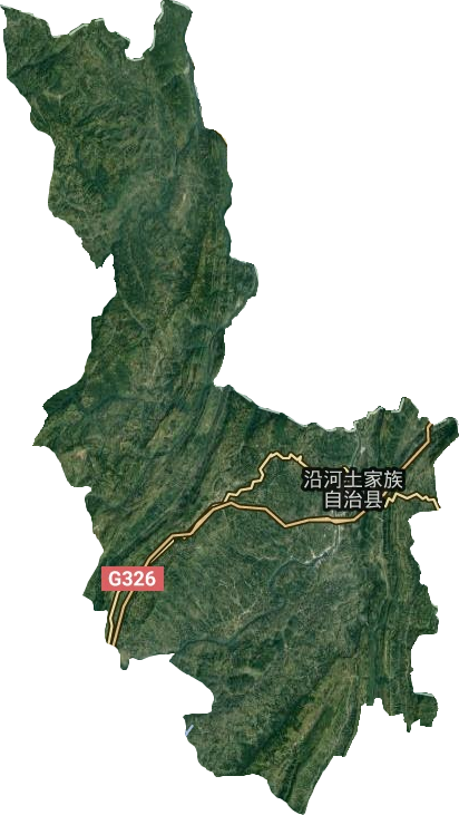 沿河土家族自治縣衛星圖